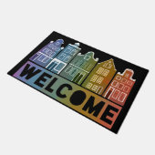 Welkom thuis Rainbow Holland Amsterdam Colorful Deurmat (Schuin)