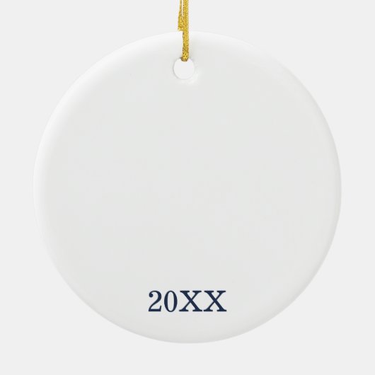 "Welkom thuis" Real Estate Client Gift Kerstmis Keramisch Ornament (Achterkant)