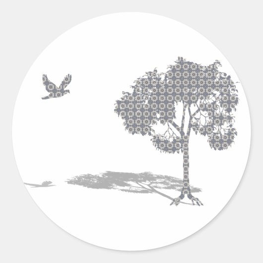 Welkom thuis ronde sticker (Voorkant)