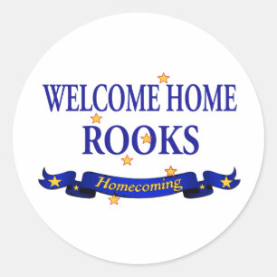 Welkom thuis ronde sticker