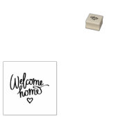 Welkom thuis rubberstempel (Gestempeld)