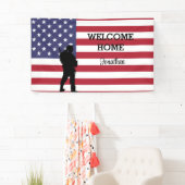 Welkom thuis Soldaat | Militaire vlag banner (Insitu)