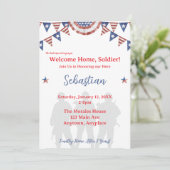 Welkom Thuis Soldaat Patriottisch Feest Kaart (Staand voorkant)