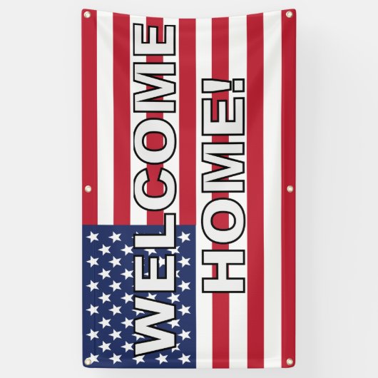 Welkom thuis spandoek (Verticaal)