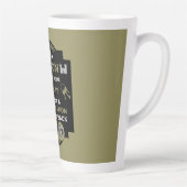 Welkom thuis uit de gevangenis latte mok (Rechts)