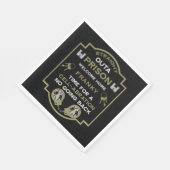 Welkom thuis uit de gevangenis servet (Hoek)