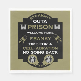 Welkom thuis uit de gevangenis servet