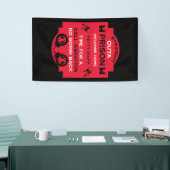 Welkom thuis uit de gevangenis spandoek (Beurs)