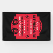 Welkom thuis uit de gevangenis spandoek (Horizontaal)