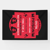 Welkom thuis uit de gevangenis spandoek (Horizontaal)