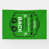 Welkom thuis uit de gevangenis spandoek (Horizontaal)