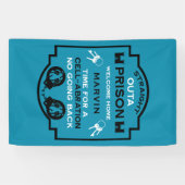 Welkom thuis uit de gevangenis spandoek (Horizontaal)