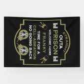 Welkom thuis uit de gevangenis spandoek (Horizontaal)