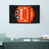 Welkom thuis uit de gevangenis spandoek (Beurs)