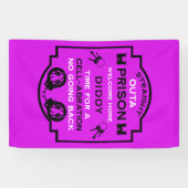 Welkom thuis uit de gevangenis spandoek (Horizontaal)