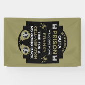 Welkom thuis uit de gevangenis spandoek (Horizontaal)