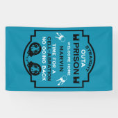 Welkom thuis uit de gevangenis spandoek (Horizontaal)