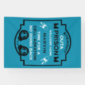 Welkom thuis uit de gevangenis spandoek (Horizontaal)