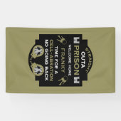 Welkom thuis uit de gevangenis spandoek (Horizontaal)