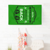 Welkom thuis uit de gevangenis spandoek (Insitu)