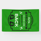 Welkom thuis uit de gevangenis spandoek (Horizontaal)