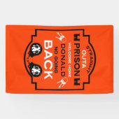 Welkom thuis uit de gevangenis spandoek (Horizontaal)