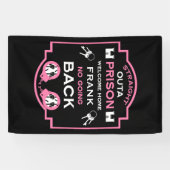 Welkom thuis uit de gevangenis spandoek (Horizontaal)