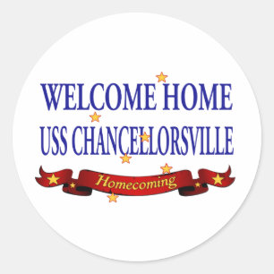 Welkom Thuis USH Chancellorsville Ronde Sticker