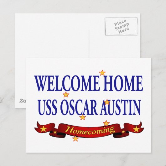 Welkom thuis USH Oscar Martin Briefkaart (Voorkant / Achterkant)
