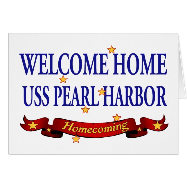 Welkom thuis USH Pearl Harbour (Voorkant Horizontaal)