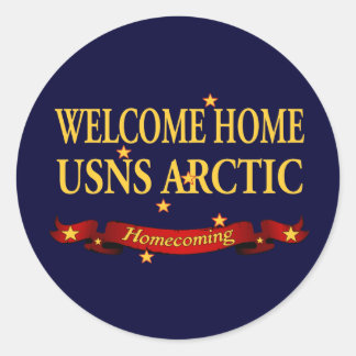 Welkom thuis USNS Arctic Ronde Sticker
