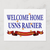 Welkom thuis USNS Rainier Briefkaart (Voorkant)