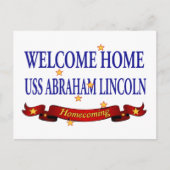 Welkom thuis USS Abraham Lincoln Briefkaart (Voorkant)