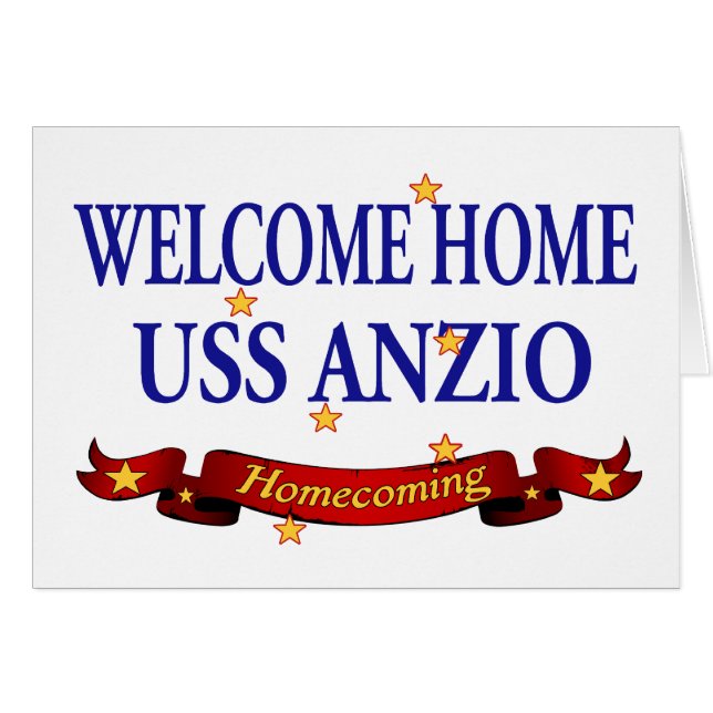 Welkom thuis USS Anzio (Voorkant Horizontaal)