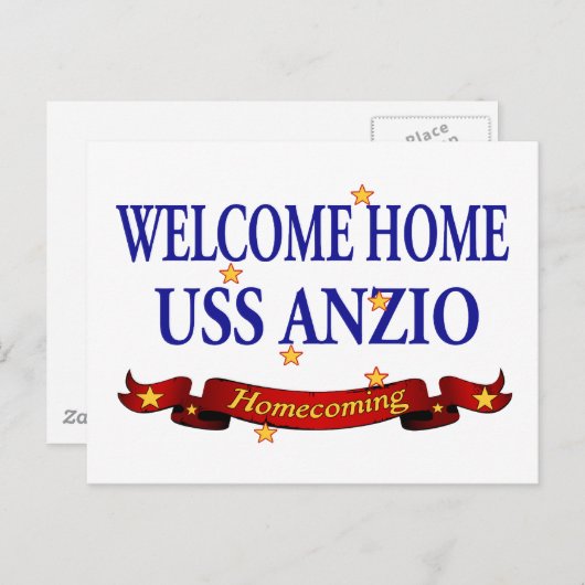 Welkom thuis USS Anzio Briefkaart (Voorkant / Achterkant)