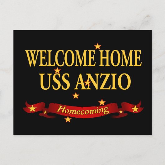 Welkom thuis USS Anzio Briefkaart (Voorkant)