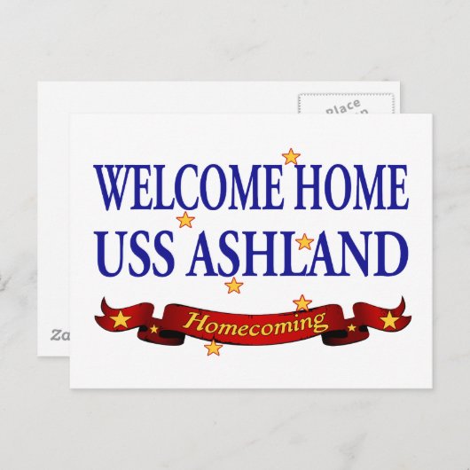 Welkom thuis USS Ashland Briefkaart (Voorkant / Achterkant)