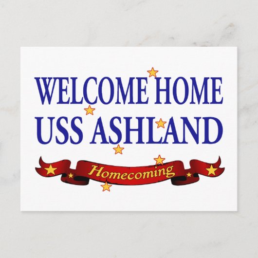 Welkom thuis USS Ashland Briefkaart (Voorkant)