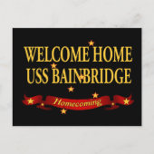 Welkom thuis - USS Bainbridge Briefkaart (Voorkant)