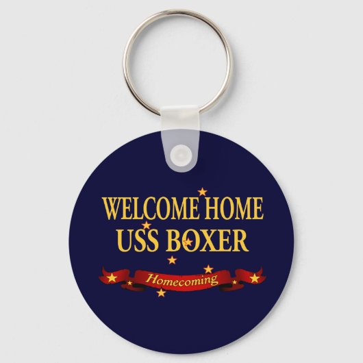 Welkom thuis USS Boxer Sleutelhanger (Voorkant)
