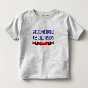 Welkom thuis USS Carl Vinson Kinder Shirts