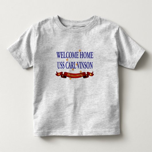 Welkom thuis USS Carl Vinson Kinder Shirts (Voorkant)
