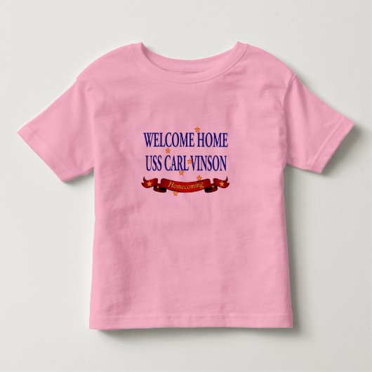 Welkom thuis USS Carl Vinson Kinder Shirts (Voorkant)