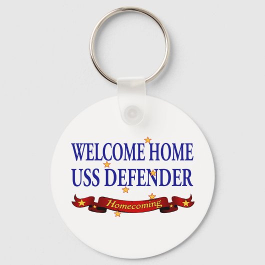 Welkom thuis USS Defender Sleutelhanger (Voorkant)