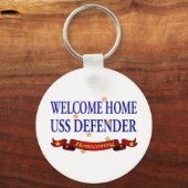 Welkom thuis USS Defender Sleutelhanger (Voorkant)