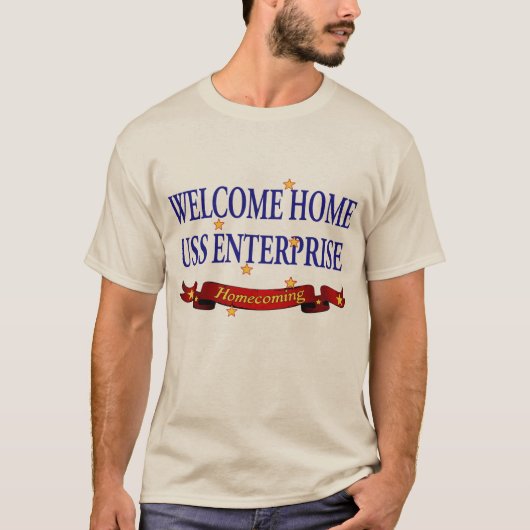 Welkom thuis USS Enterprise T-shirt (Voorkant)