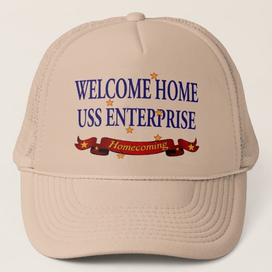 Welkom thuis USS Enterprise Trucker Pet (Voorkant)