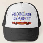 Welkom thuis USS Farragut Trucker Pet (Voorkant)