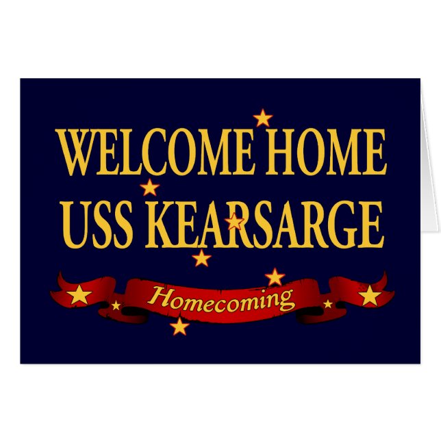 Welkom thuis USS Kearsarge (Voorkant Horizontaal)