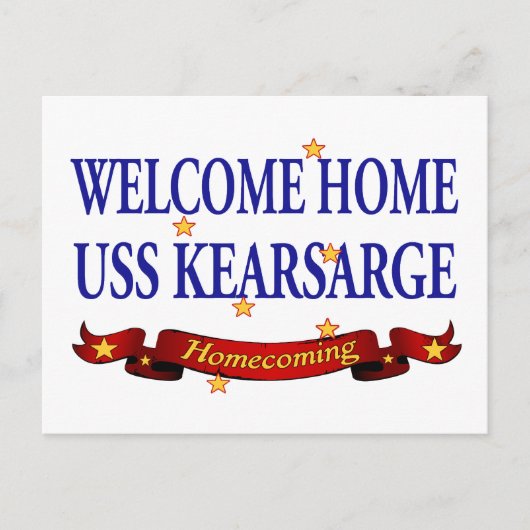 Welkom thuis USS Kearsarge Briefkaart (Voorkant)